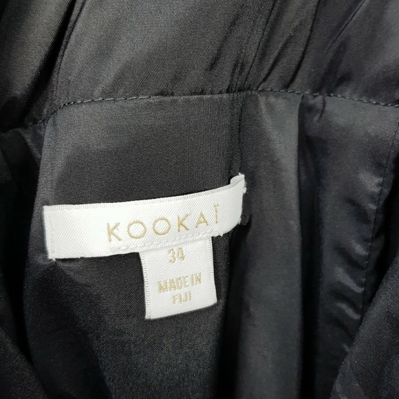 KOOKAI Womens Size 34 or 6 / US 2 Black Huntington Wrap Dress - Picture 12 of 12